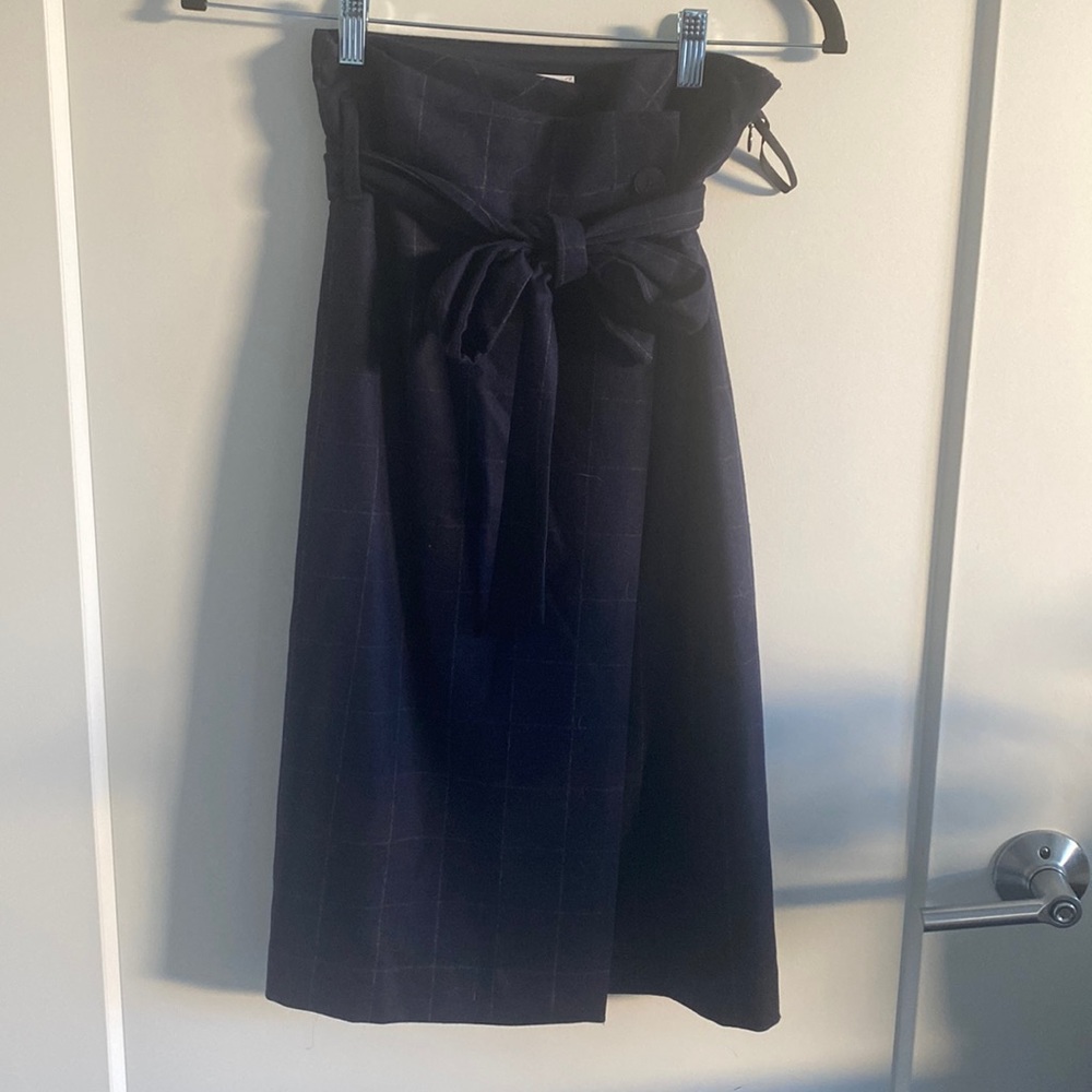 Aritzia Wool Wrap Pencil Skirt